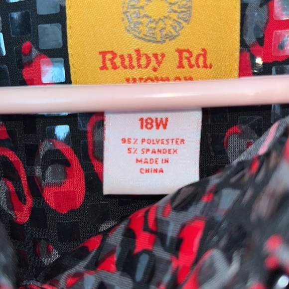 Womens Ruby Rd. Button Down Top - Picture 6 of 6